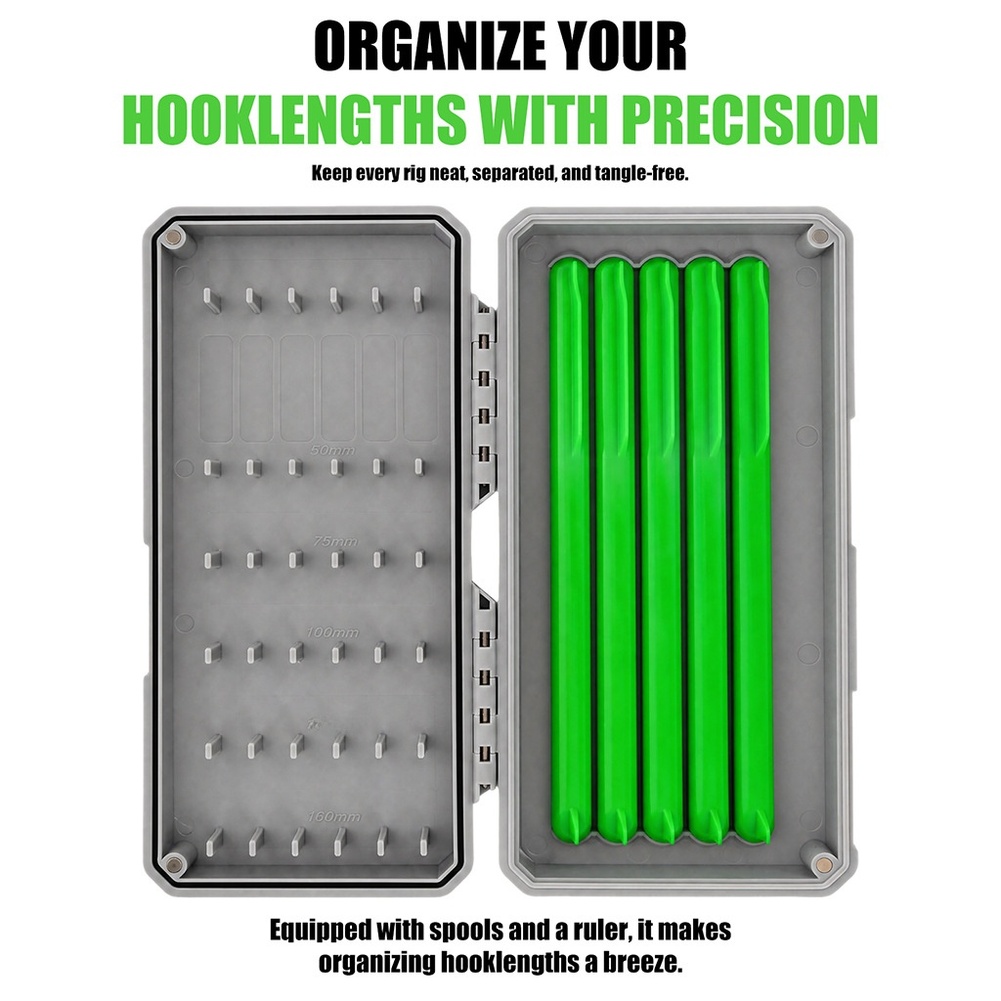 Fishing Hook Box - กล่องใส่อุปกรณ์ตกปลาคาร์พพร้อมแท่งแม่เหล็ก 11 แท่ง แข็งแรง สำหรับจัดเก็บอุปกรณ์ตกปลาอย่างเป็นระเบียบ และจัดการความยาวของเบ็ดในระหว่างการเดินทางตกปลา