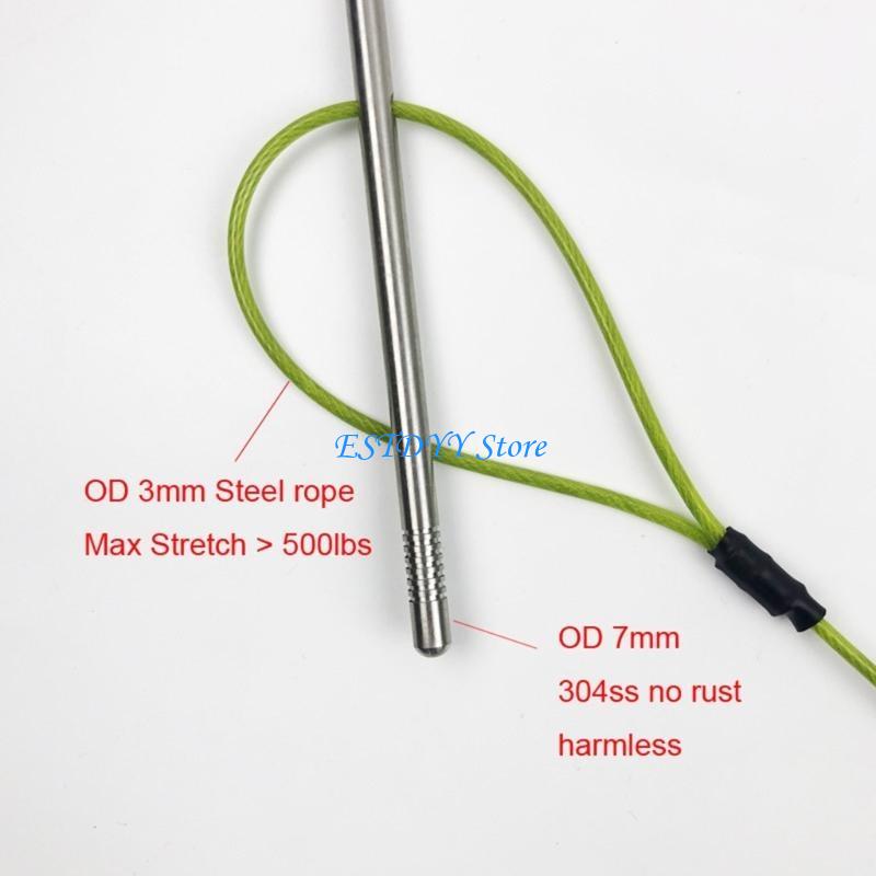 Fishing Hook Size - G6DE เรือคายัคตกปลาเกมใหญ่ปลาเข็มตะขอปลา Stringer พร้อมสายสแตนเลส