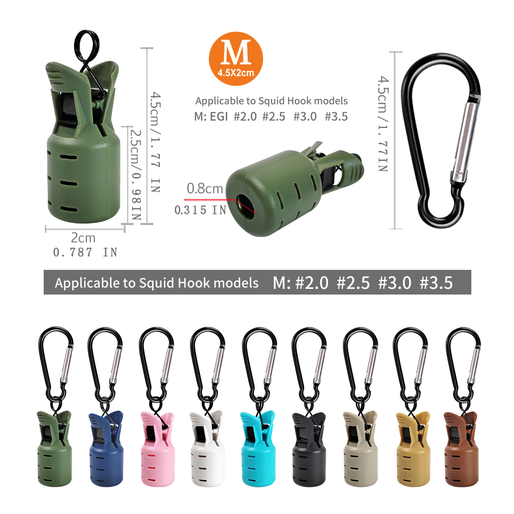 ปลอกหุ้มตะขอจิ๊กปลาหมึก วัสดุ  - Fishing Hook Size บทวิจารณ์และราคา