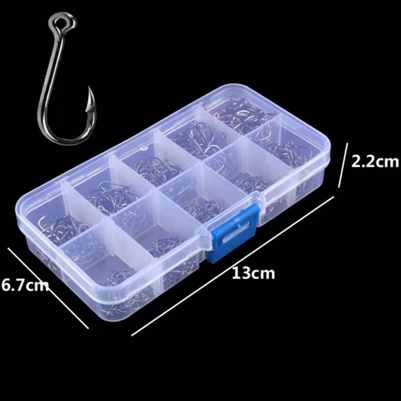 100-400 ชิ้น/กล่อง 3 # -12 #   - Fishing Hook Circle บทวิจารณ์และราคา