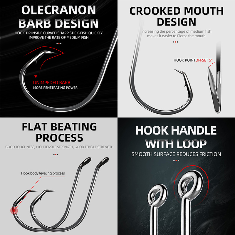 ตะขอเบ็ดตกปลา ShareShark 50 ชิ - Fishing Hook Circle บทวิจารณ์และราคา