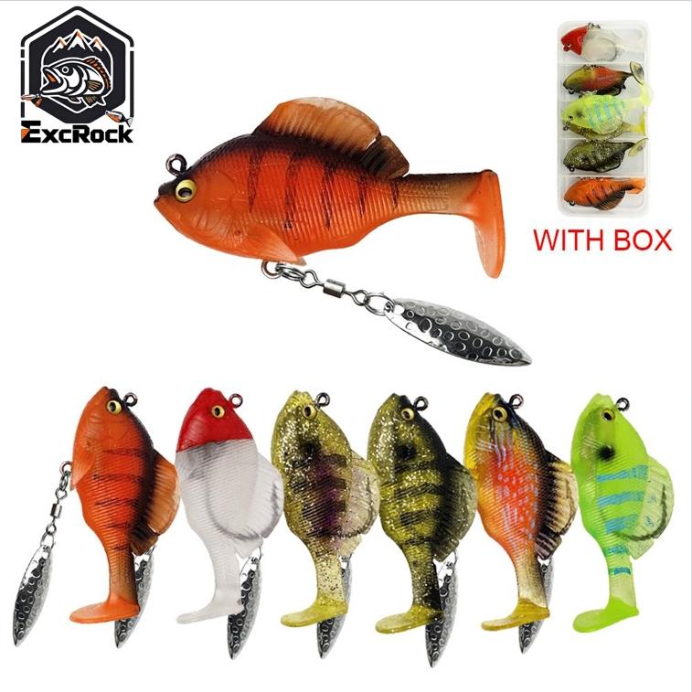 เหยื่อตกปลาแบบนุ่ม 6 ชิ้น พร้อ - Fishing Hook Weedless บทวิจารณ์และราคา
