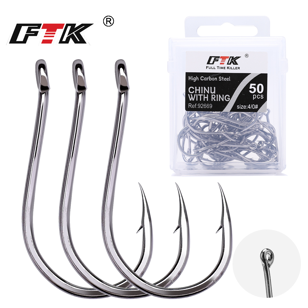 เบ็ดตกปลา FTK CHINU แบบมีห่วง  - Fishing Hook Barbless บทวิจารณ์และราคา
