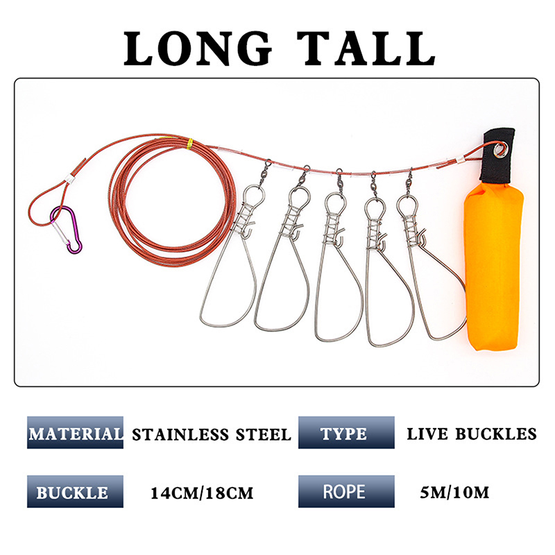 ใหม่【สายล็อคตกปลาสแตนเลสพร้อมต - Fishing Hook Stainless Steel บทวิจารณ์และราคา
